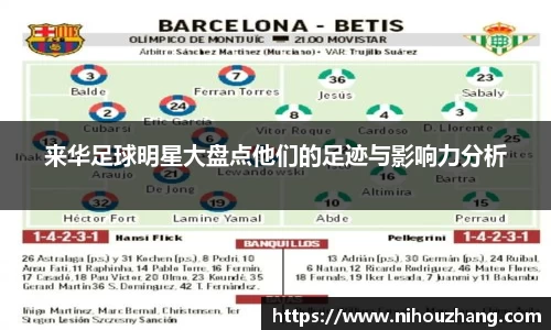 来华足球明星大盘点他们的足迹与影响力分析